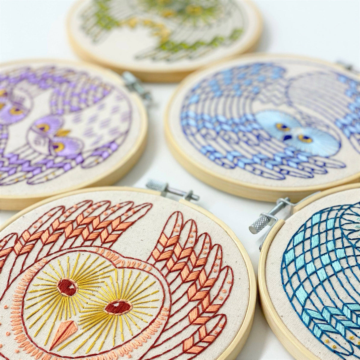 Saw-Whet Owl DIY Embroidery Kit