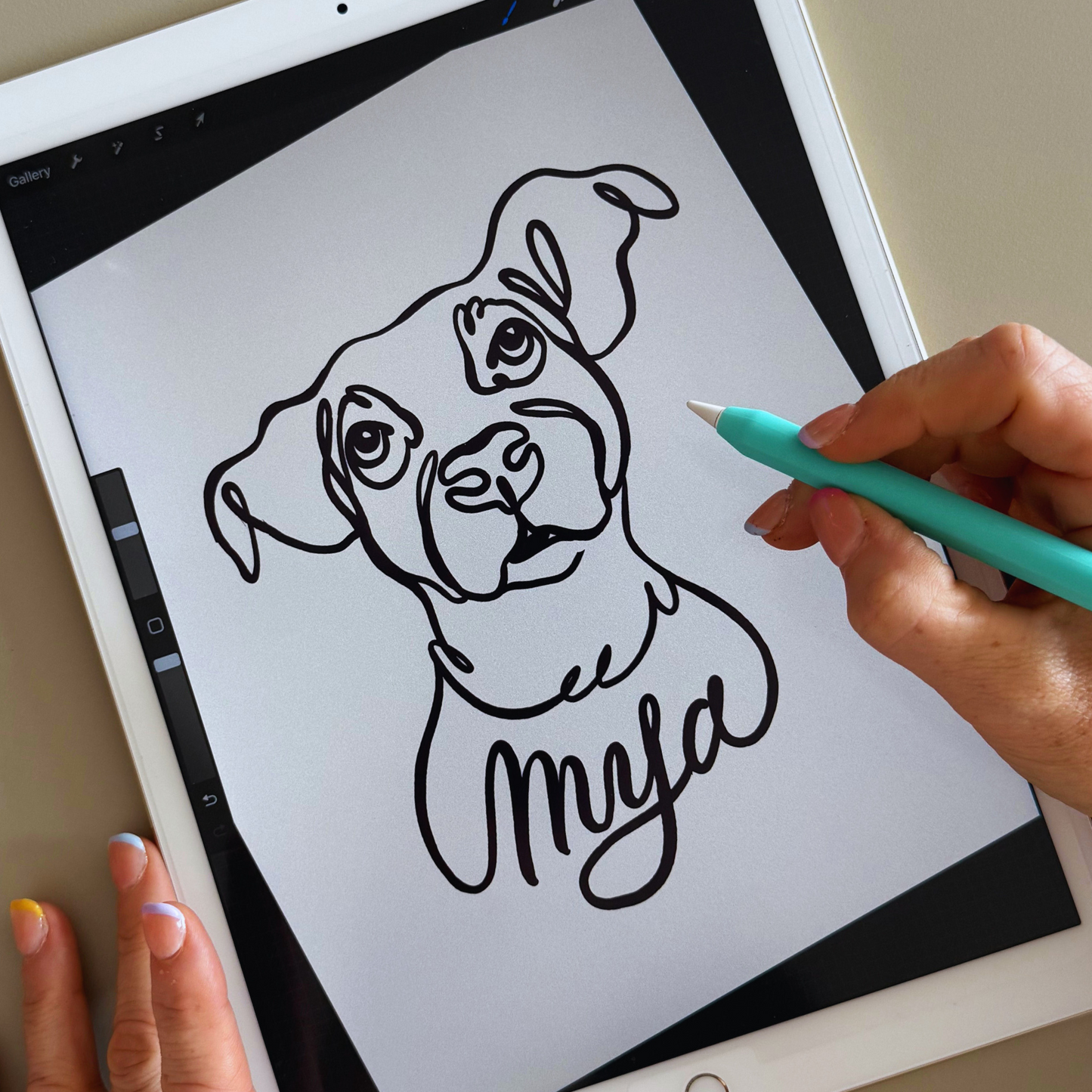Digital Pet Portraits in Procreate