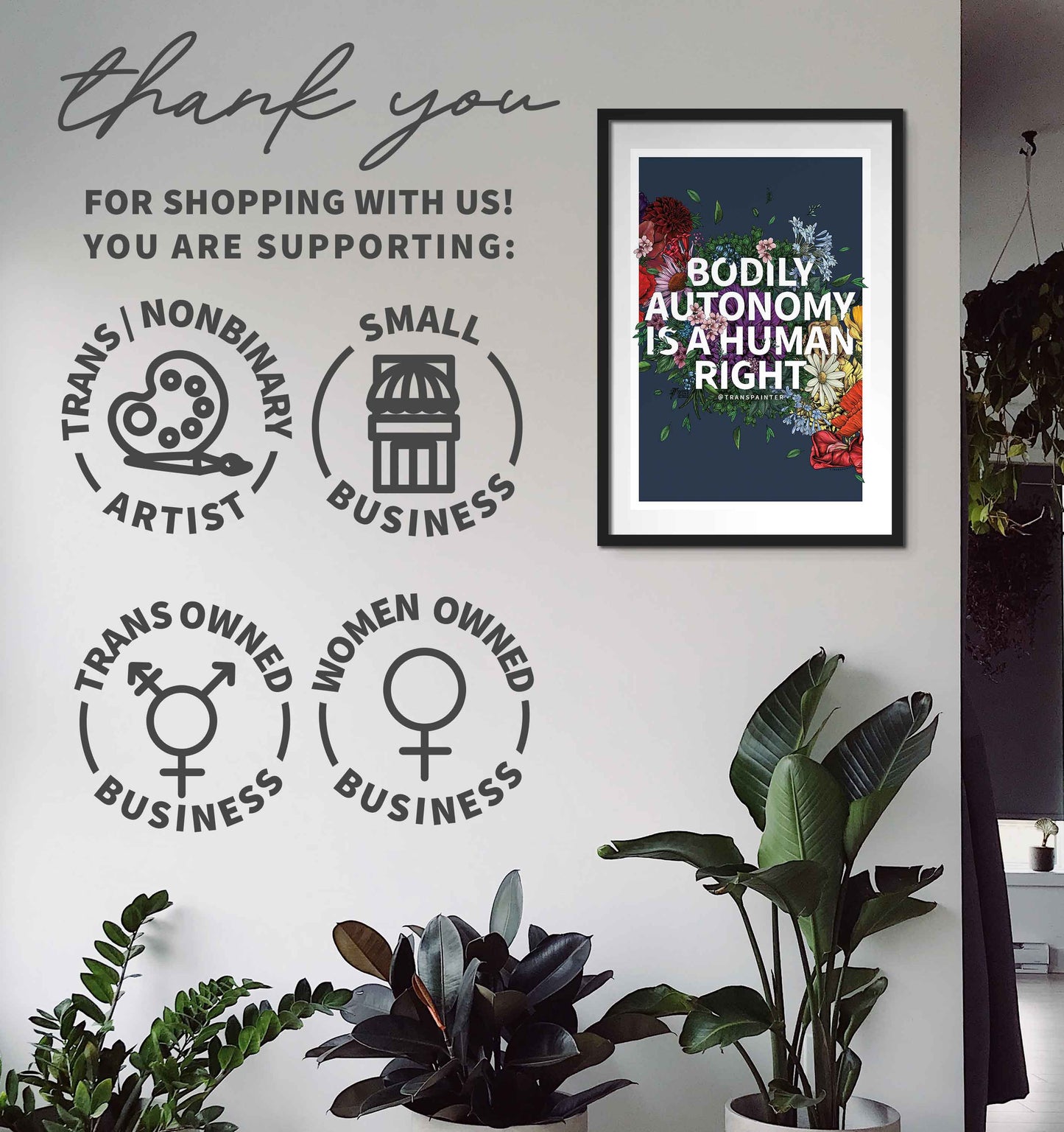 You Are Loved Poster | Rainbow Pride Art | LGBTQ Poster