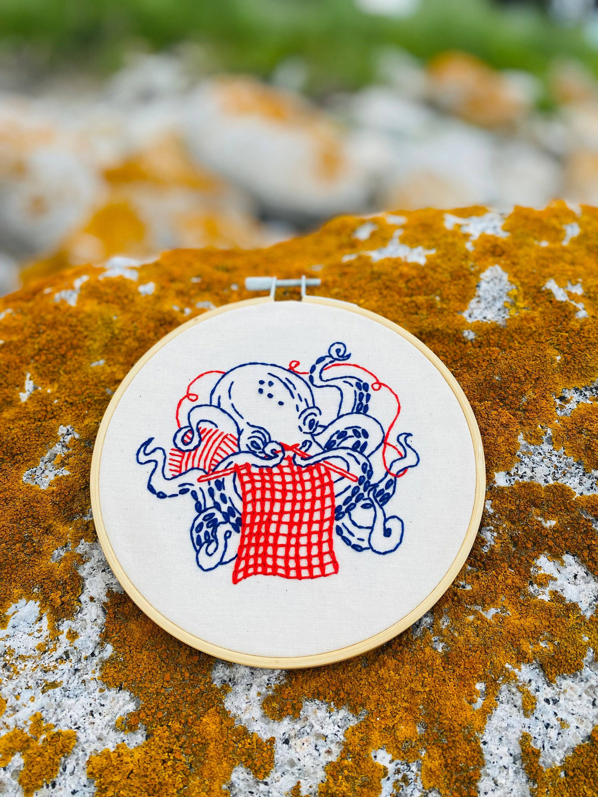 Octopus Knitting DIY Embroidery Kit