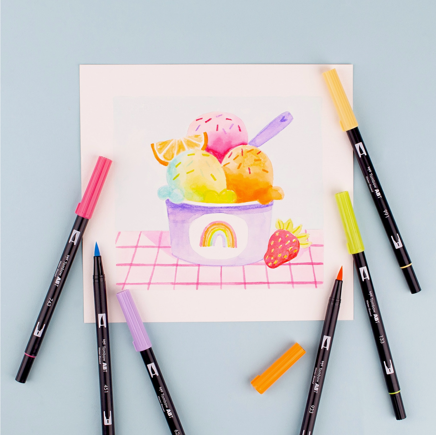 Yay Sorbet – Dual Brush Pen 6-Pack
