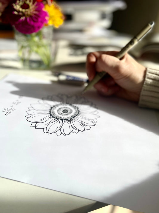Flower Drawing for Beginners: Simple Tips & Free Practice Sheets