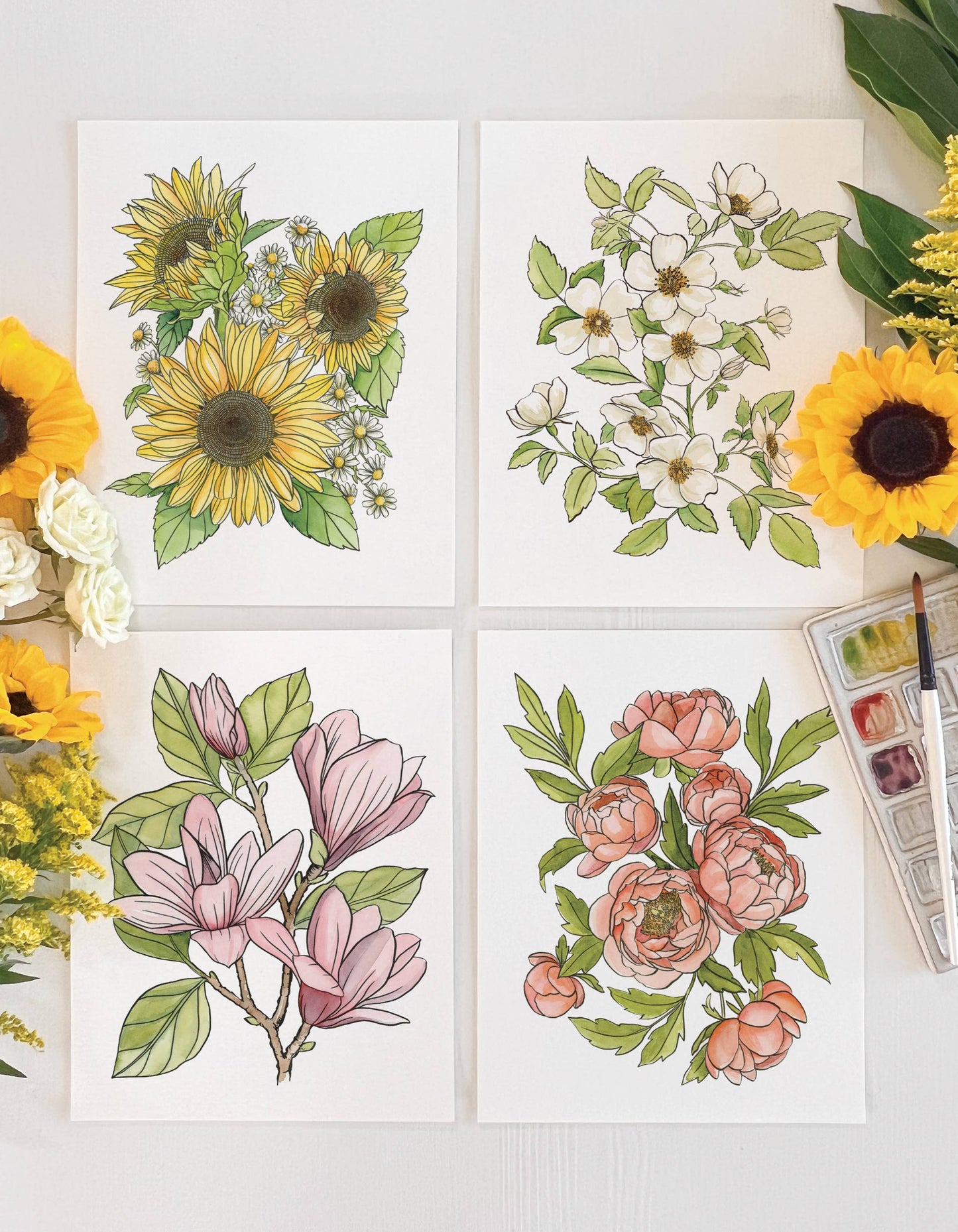 Garden Watercolor DIY Art Kit