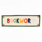 Bookworm Embroidered Canvas Banner
