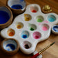 Handmade Ceramic Artist Paint Palette (Splat shape)