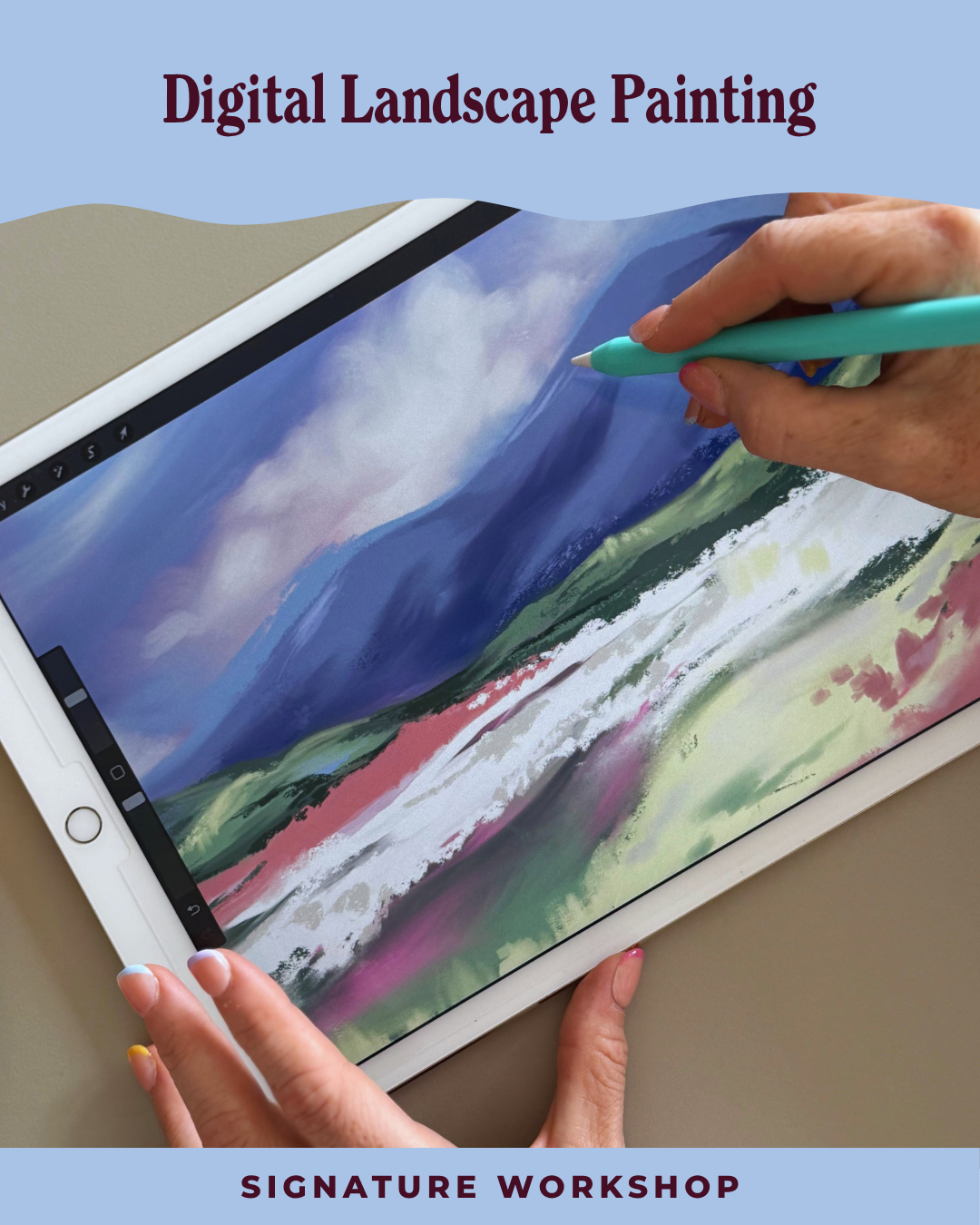 Digital Landscape Painting on the iPad