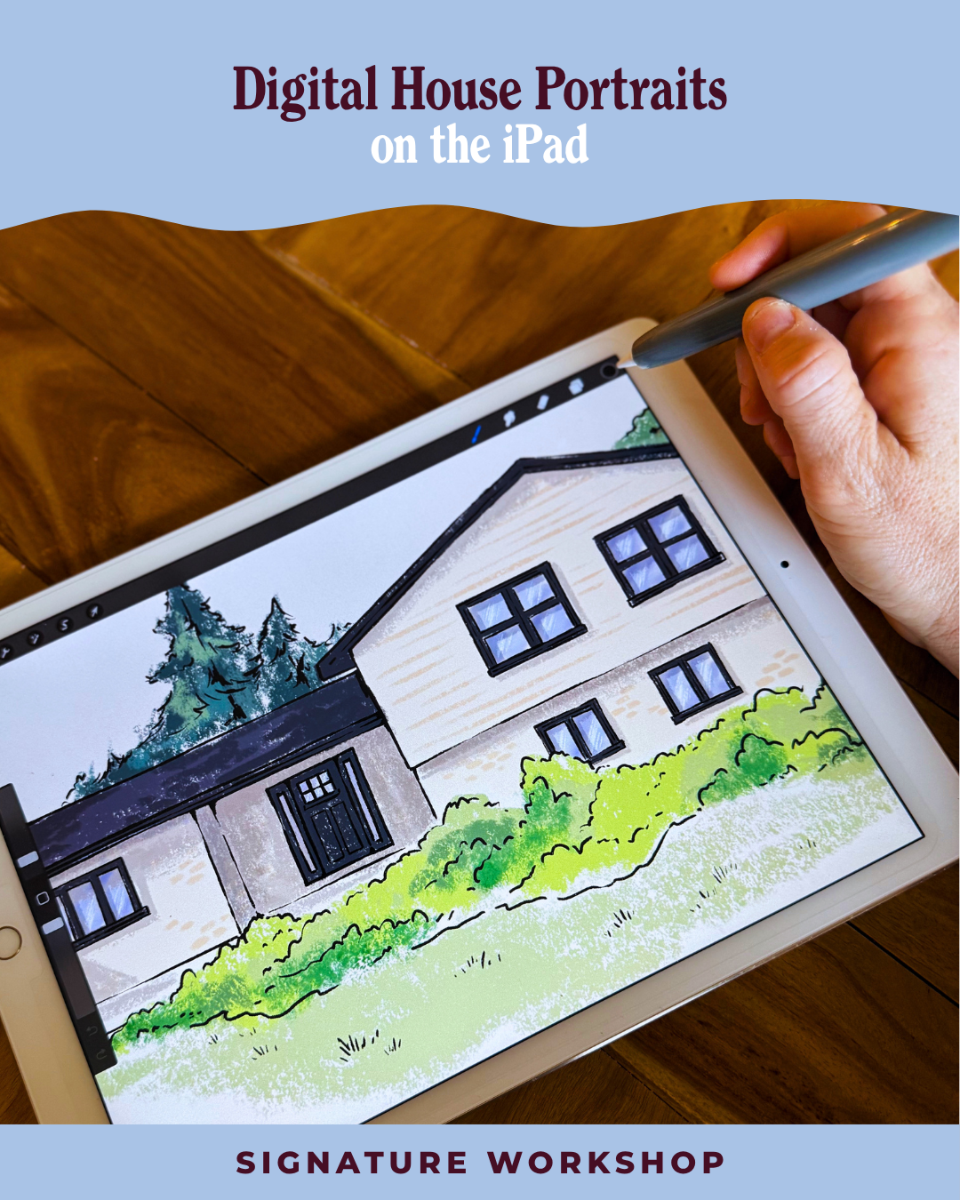 Digital House Portraits on the iPad