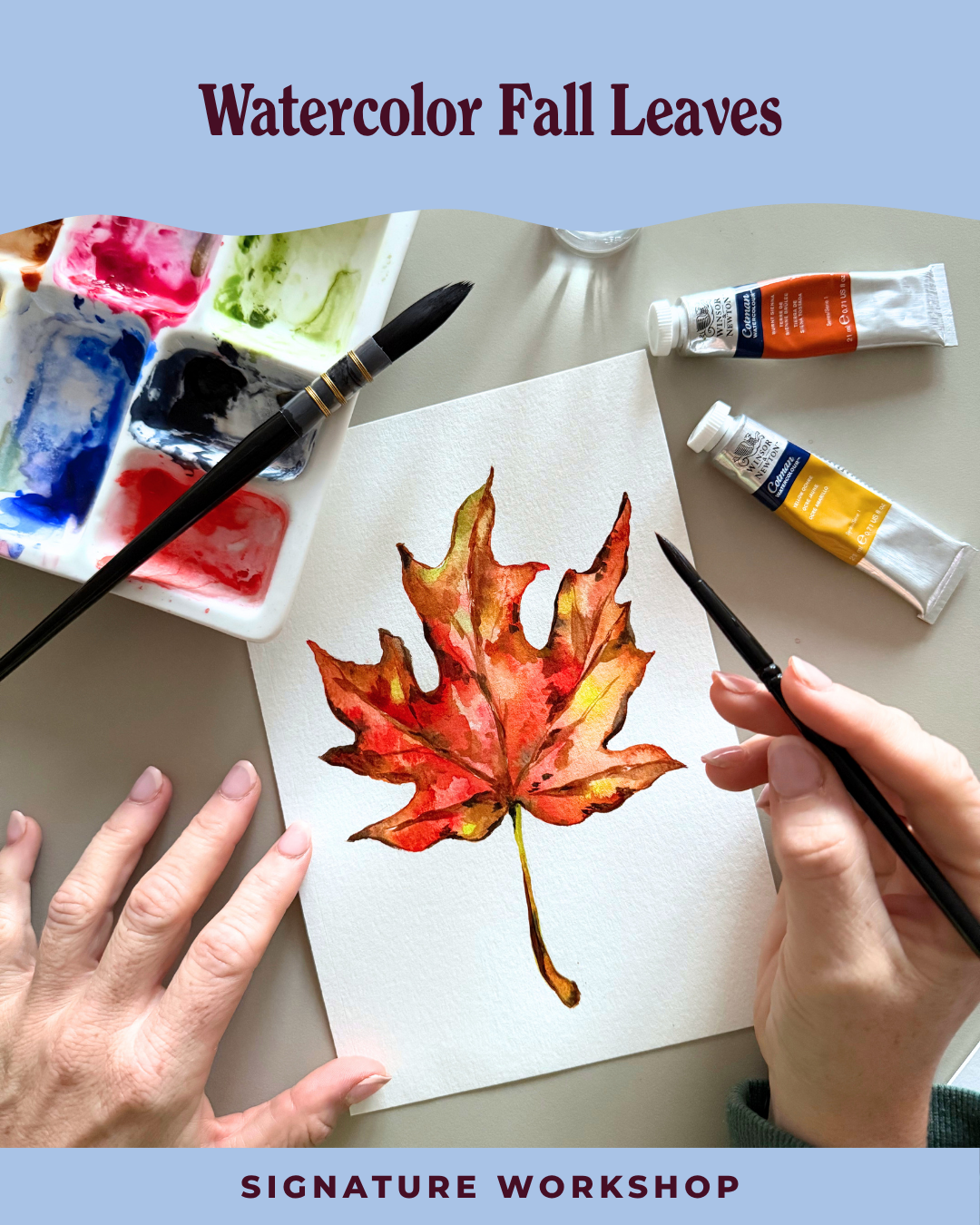 Watercolor Autumn Leaves