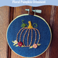 Embroidery for Beginners: Floral Pumpkin Ornament
