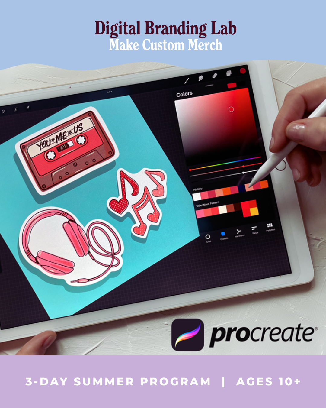 Digital Branding Lab: Make Custom Merch (Summer Program for Ages 10+)