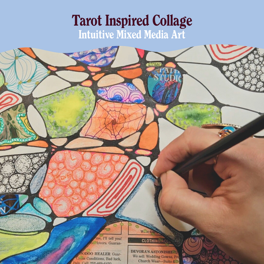 Tarot Inspired Collage: Intuitive Mixed Media Art