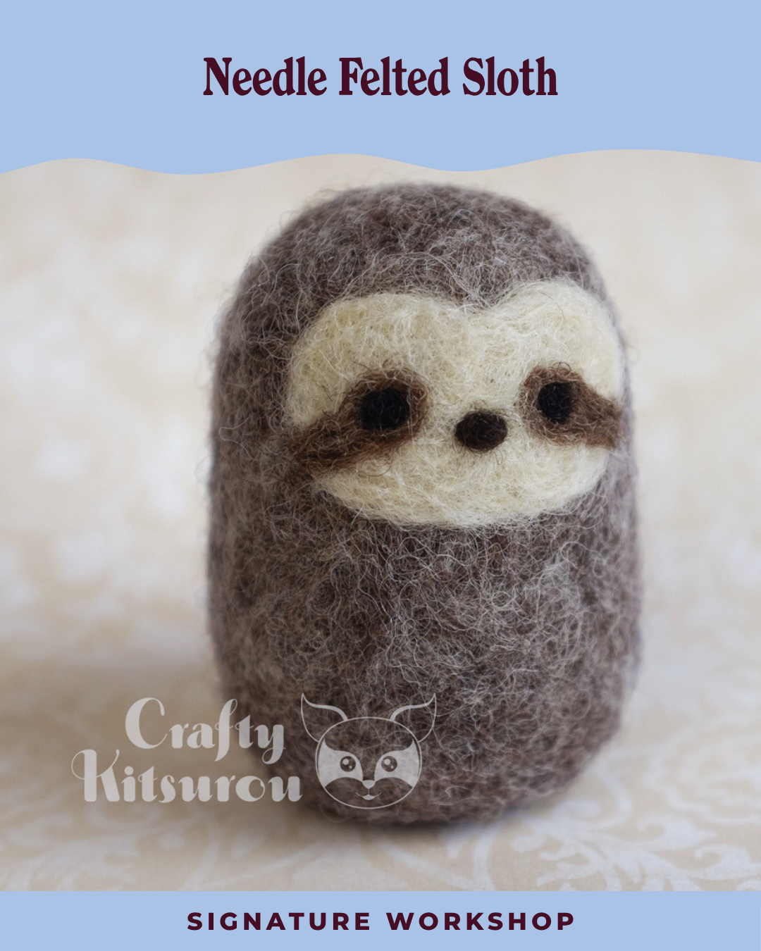 Needle Felted Sloth