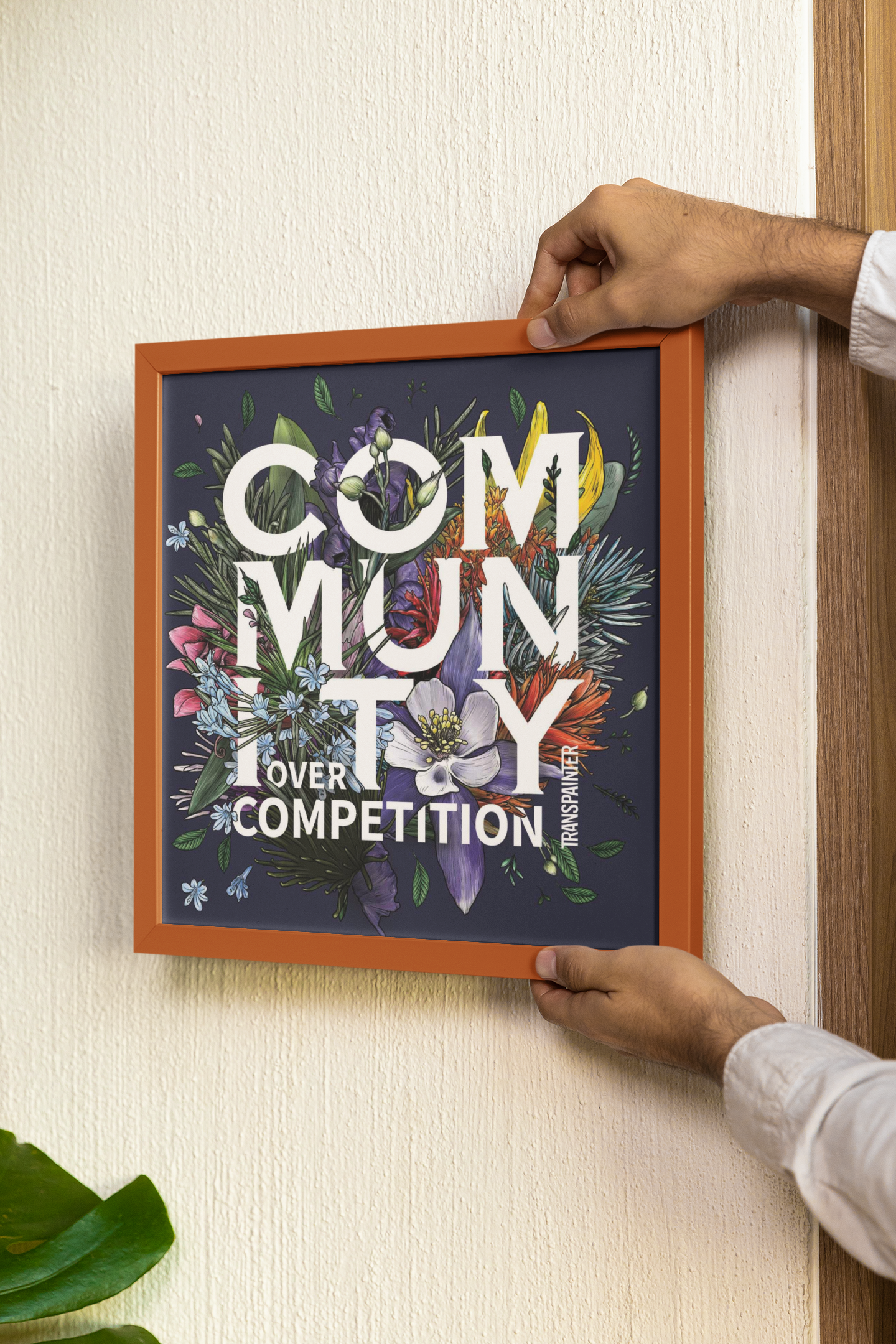 Community Over Competition Wall Art