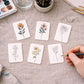 Paintable Watercolor Card Deck — Summer Flowers