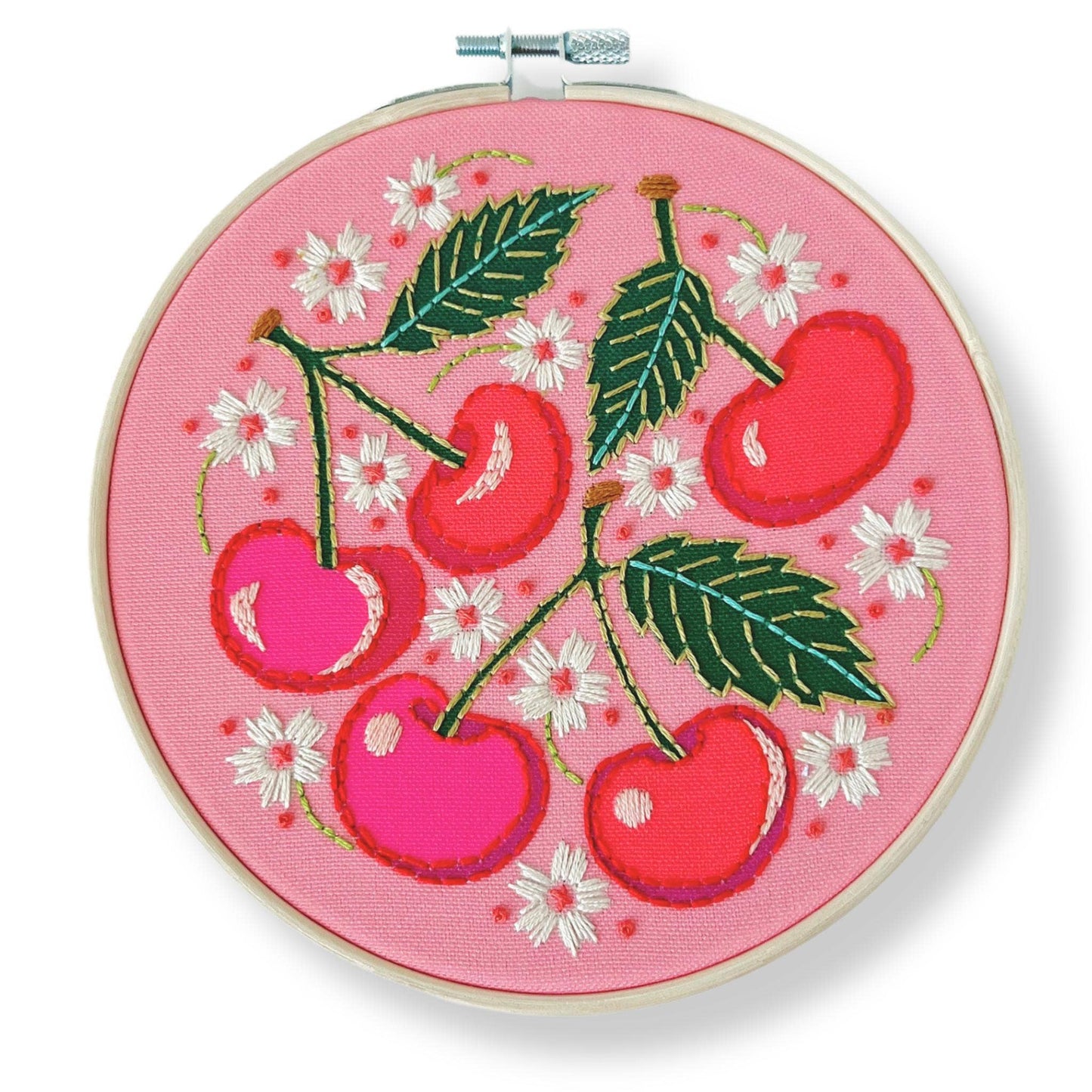 Cherries Embroidery DIY Kit