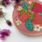 Strawberries Embroidery DIY Art Kit