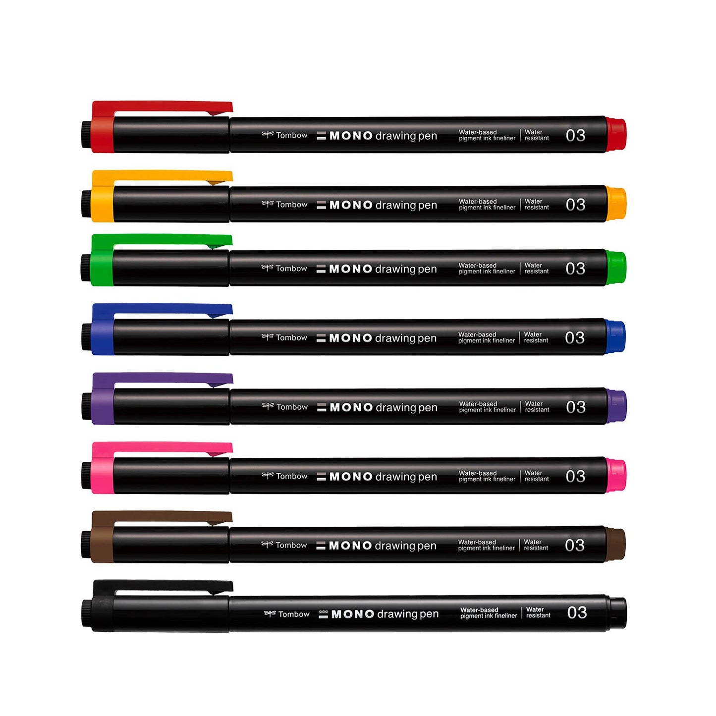 MONO Drawing Pen Colors, 8-Pack