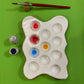 Handmade Ceramic Artist Paint Palette (Splat shape)