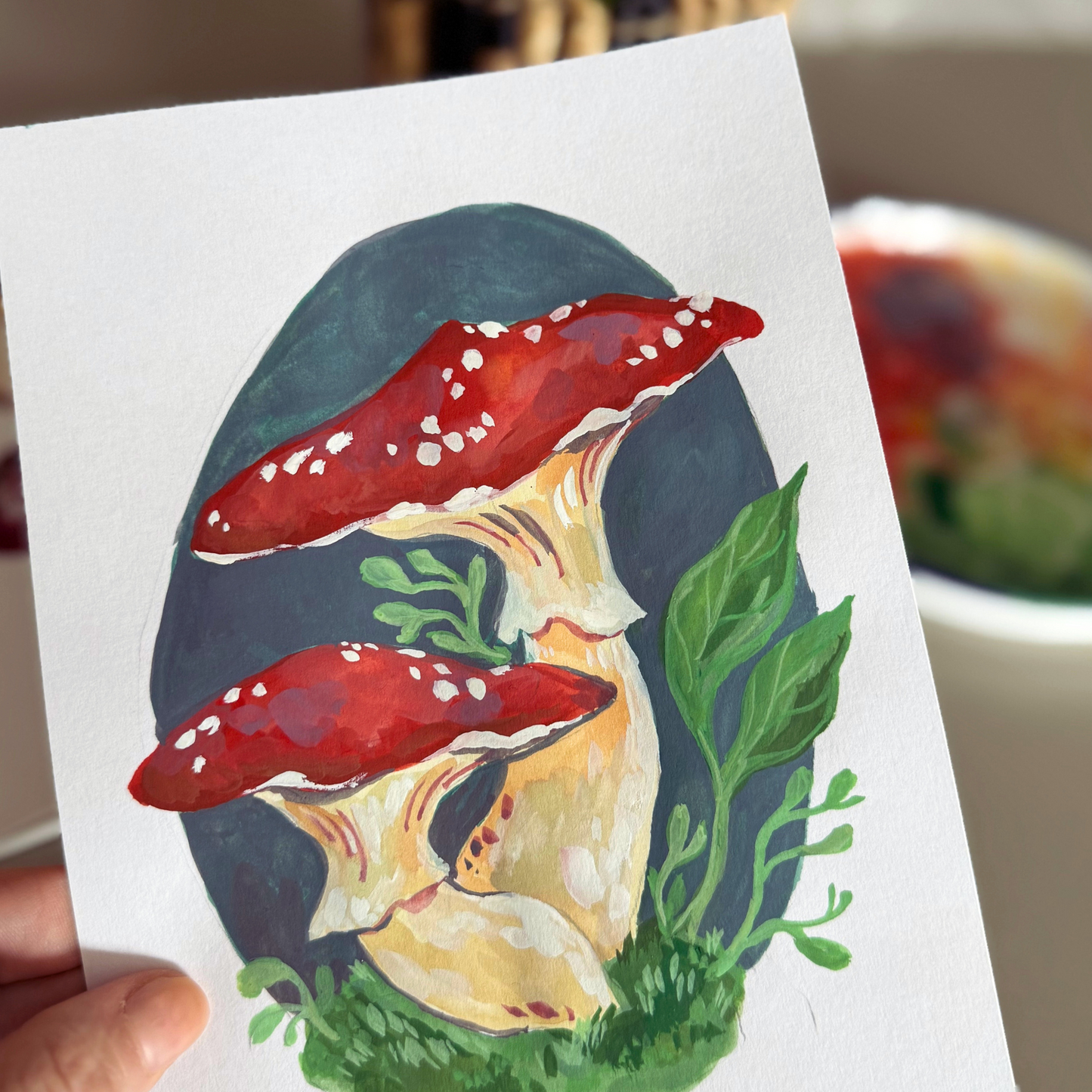 Woodland Botanical Painting with Gouache