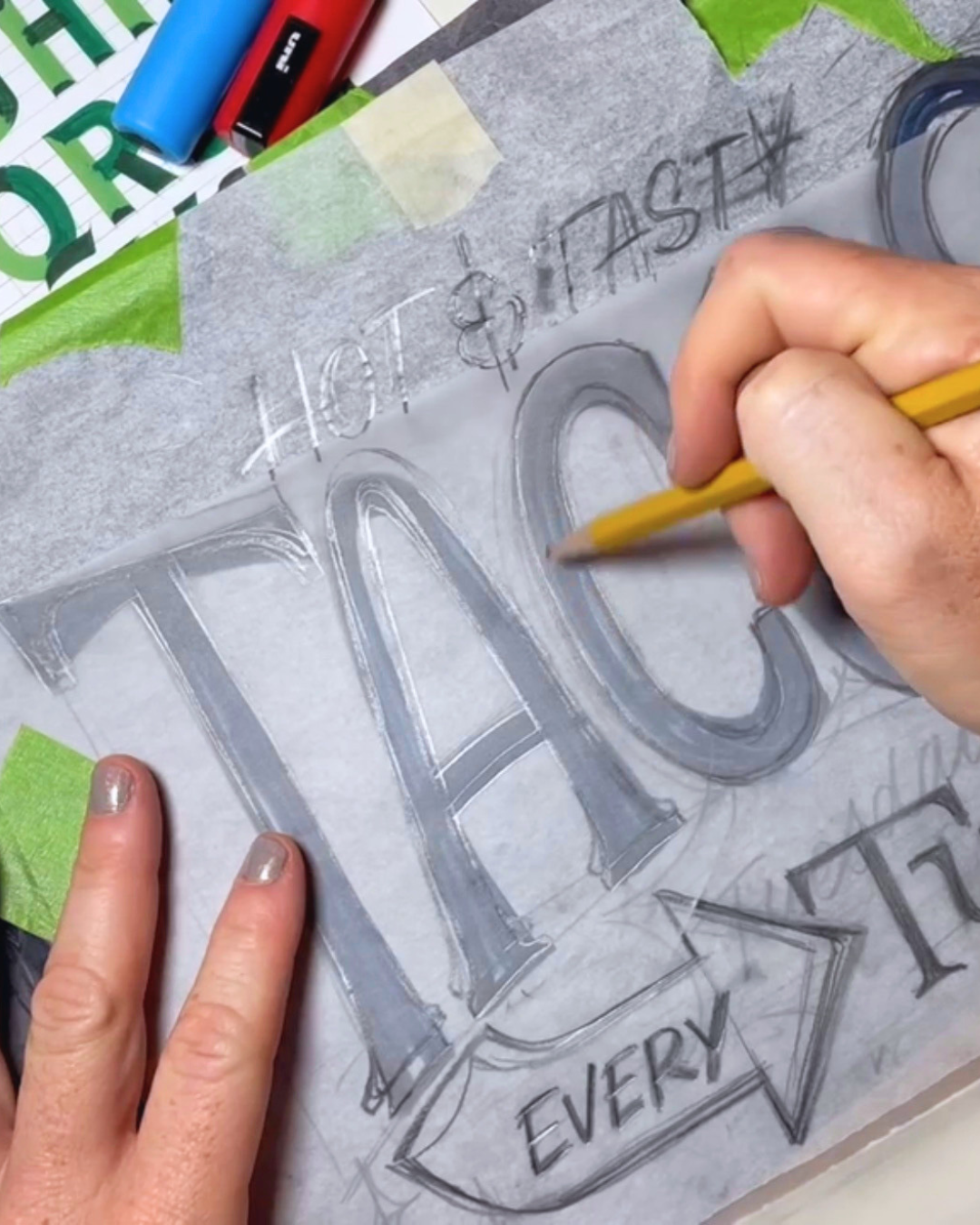 Vintage Hand Lettered Sign Painting