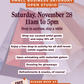 Small Business Saturday Open Studio