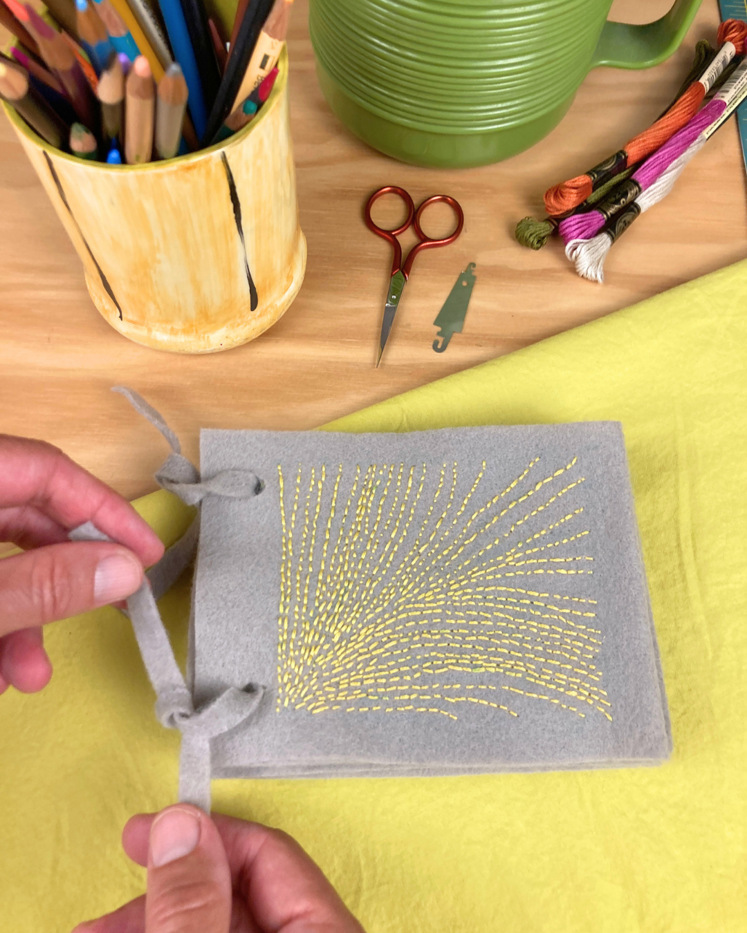 Mindful Embroidery Stitching: Welcoming Color