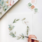 Floral Wreath Watercolor DIY Art Kit