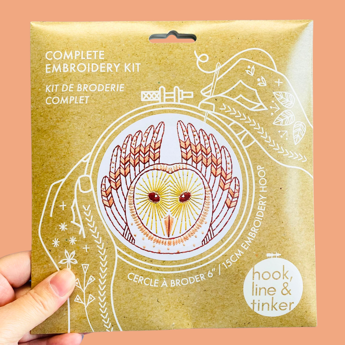 Barn Owl DIY Embroidery Kit