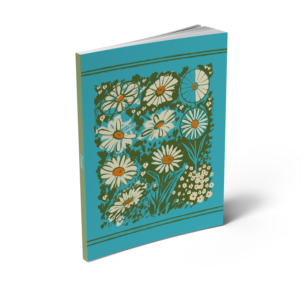 Daisies Layflat Mixed Media Notebook