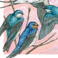 A Flight of Swallows 11x14" Art Print