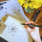 Flower Illustration with Ink: Summer Blooms