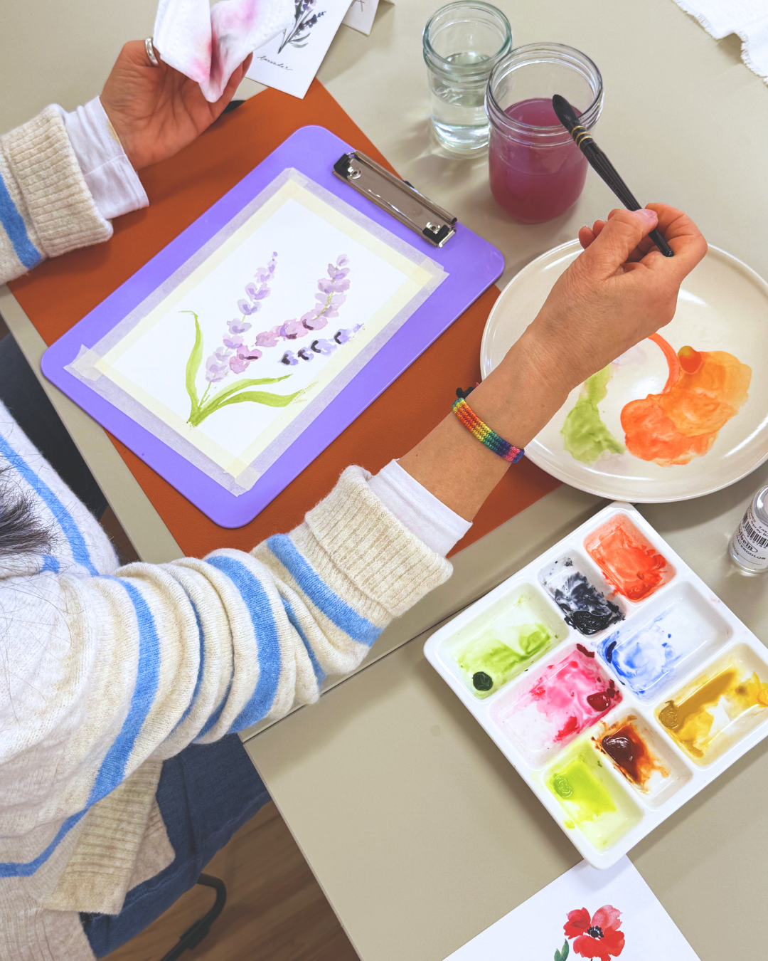 Expressive Watercolor & Ink Florals