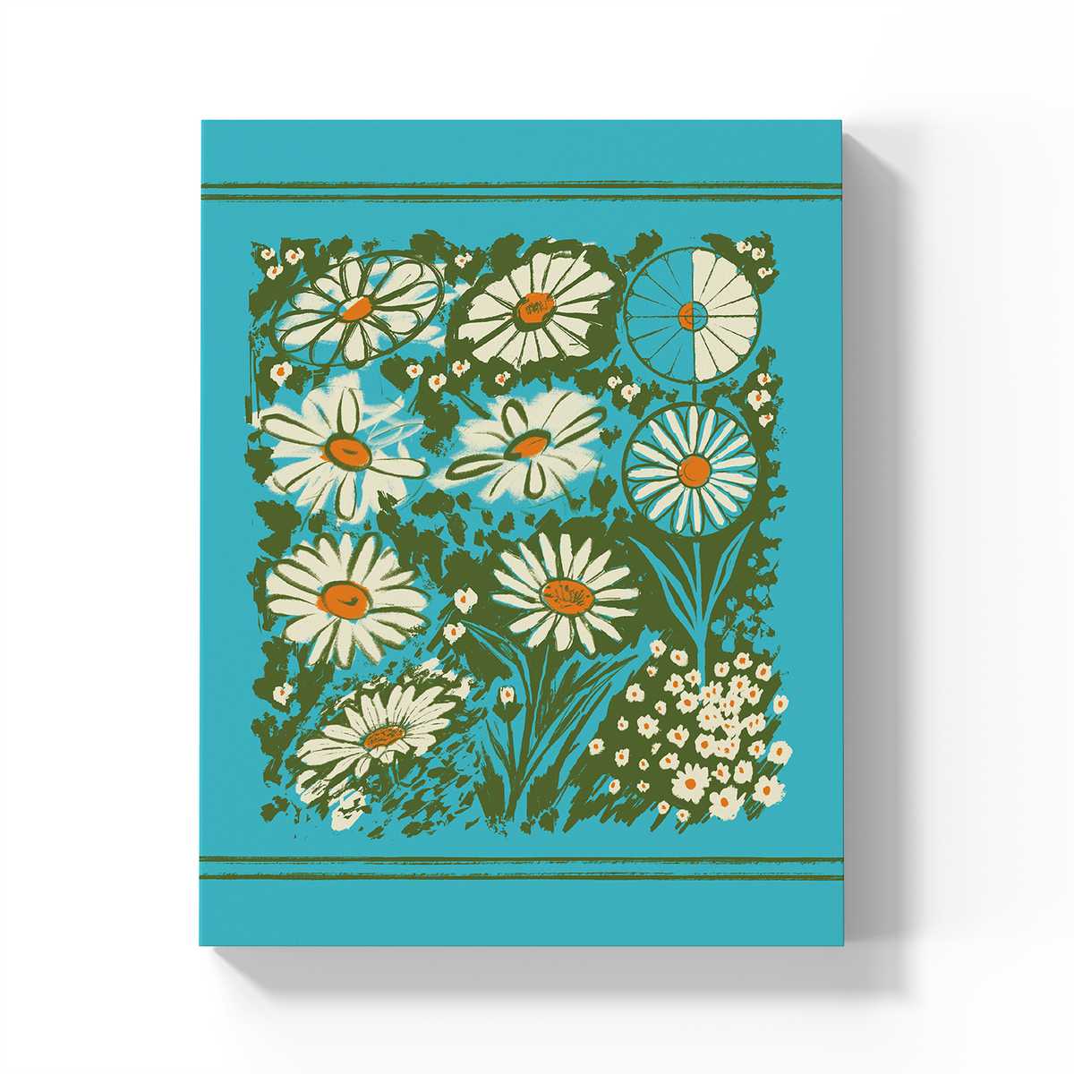 Daisies Layflat Mixed Media Notebook