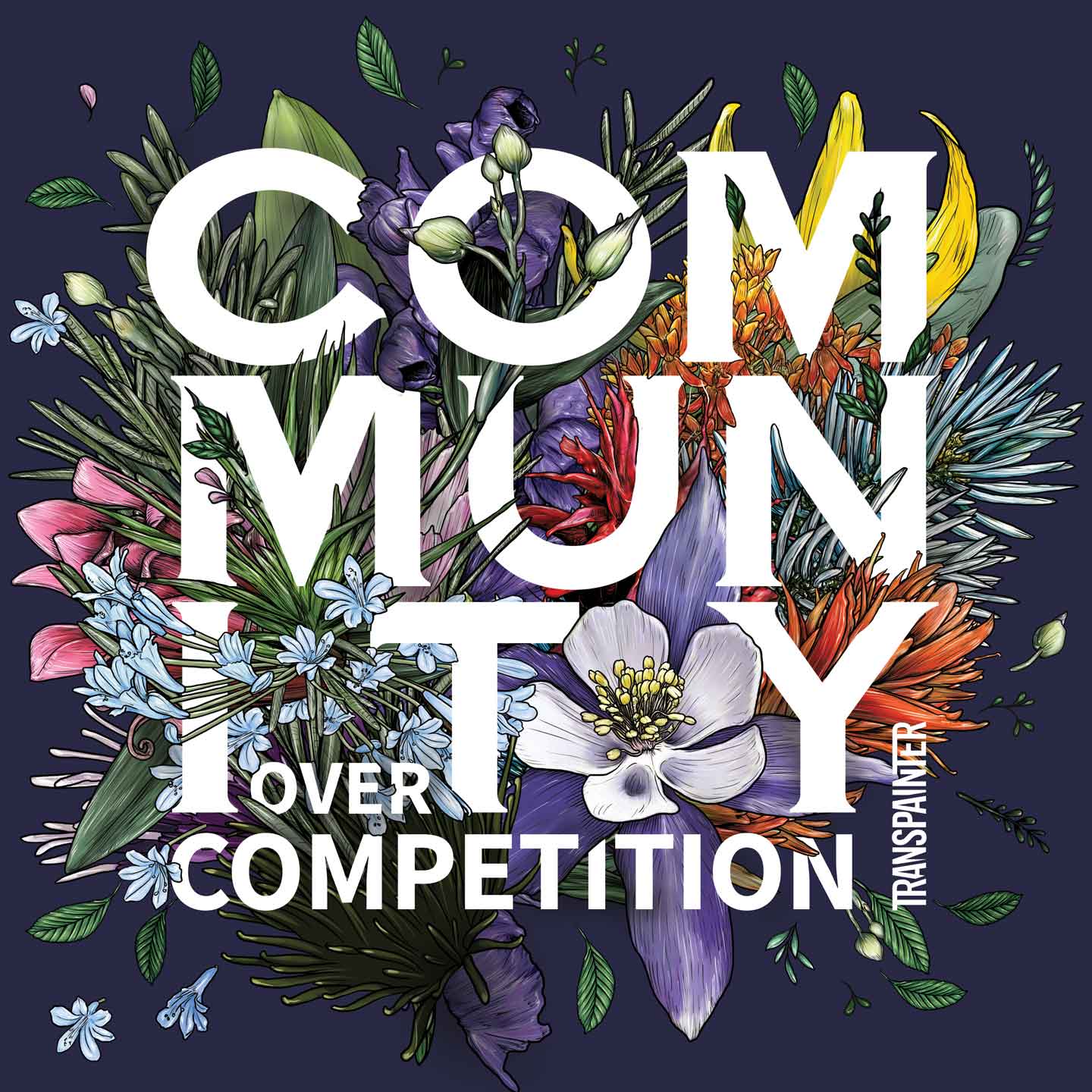 Community Over Competition Wall Art