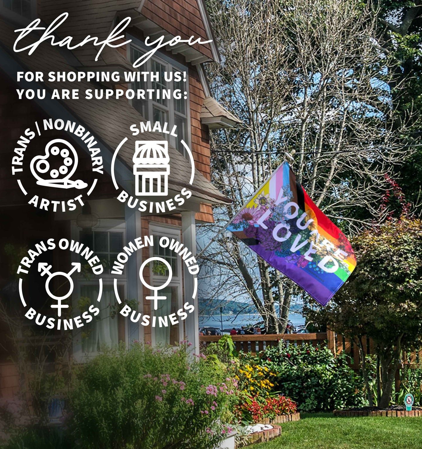 You Are Loved Flag | LGBTQ Rainbow Pride Flag