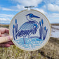 Blue Heron DIY Embroidery Kit