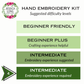 Forest Snail Intermediate Embroidery Kit