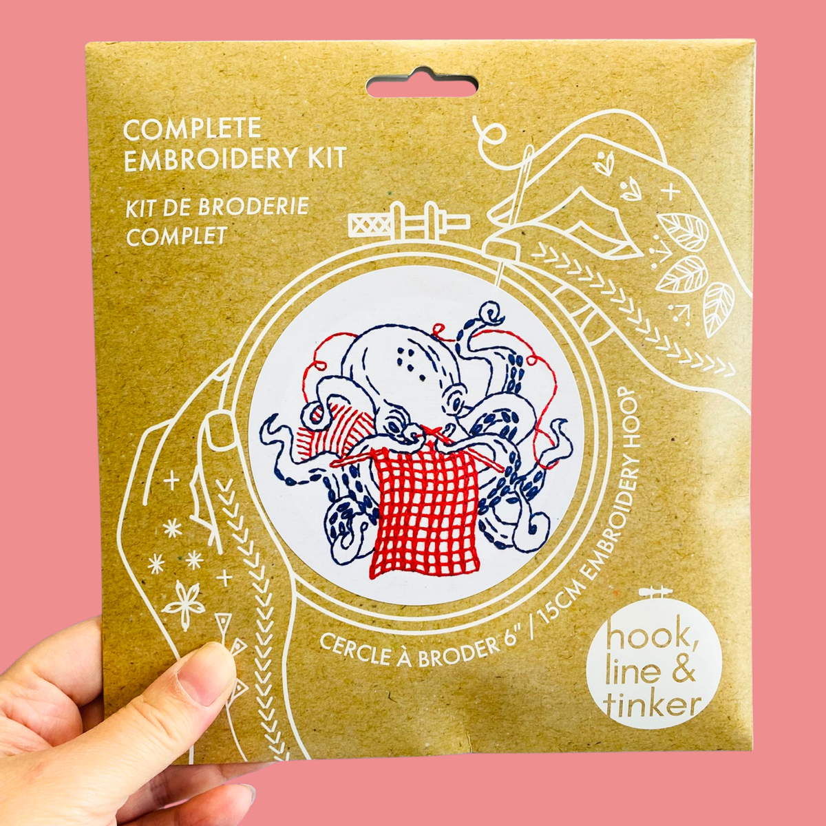 Octopus Knitting DIY Embroidery Kit
