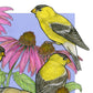 A Charm of Finches Art Print