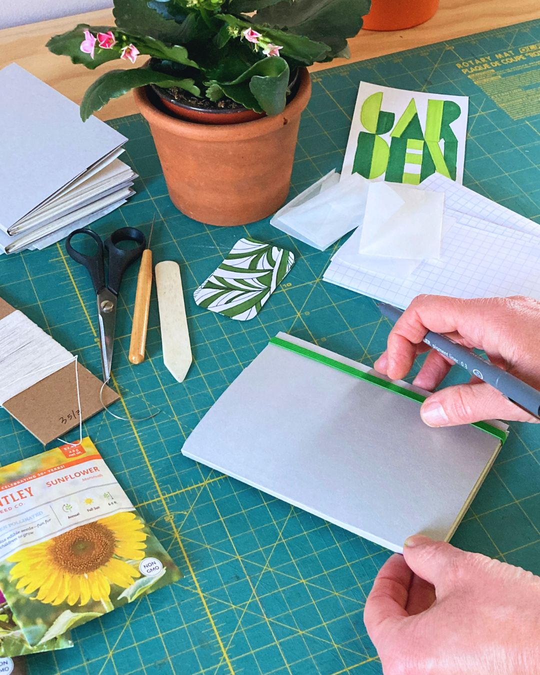 Garden Journal Bookbinding