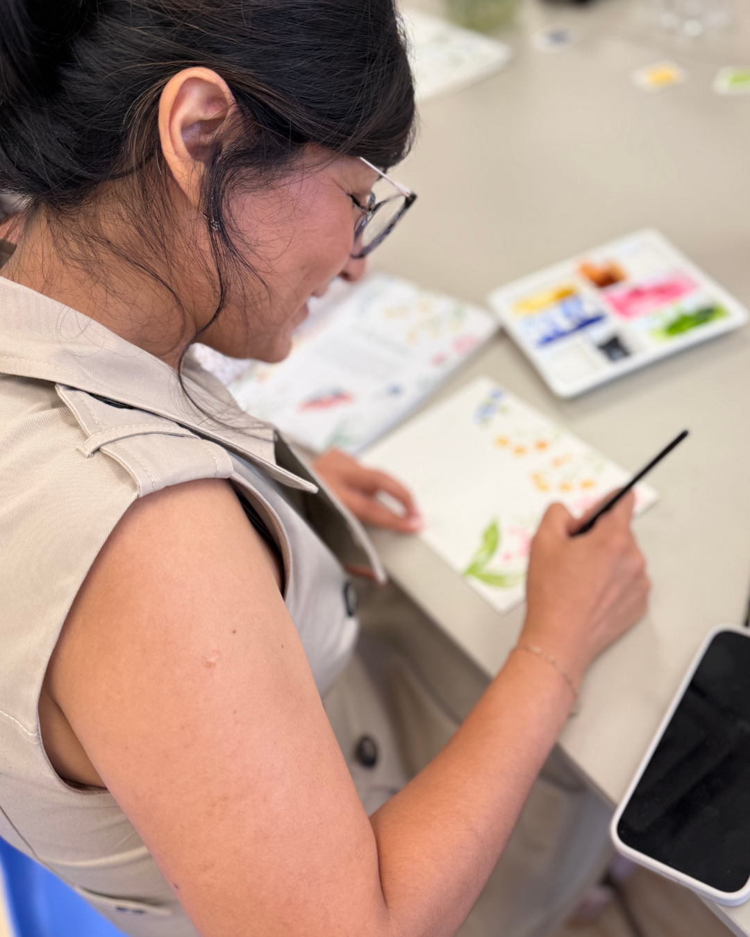 Expressive Watercolor & Ink Florals