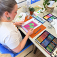 Vibrant Plants in Oil Pastels