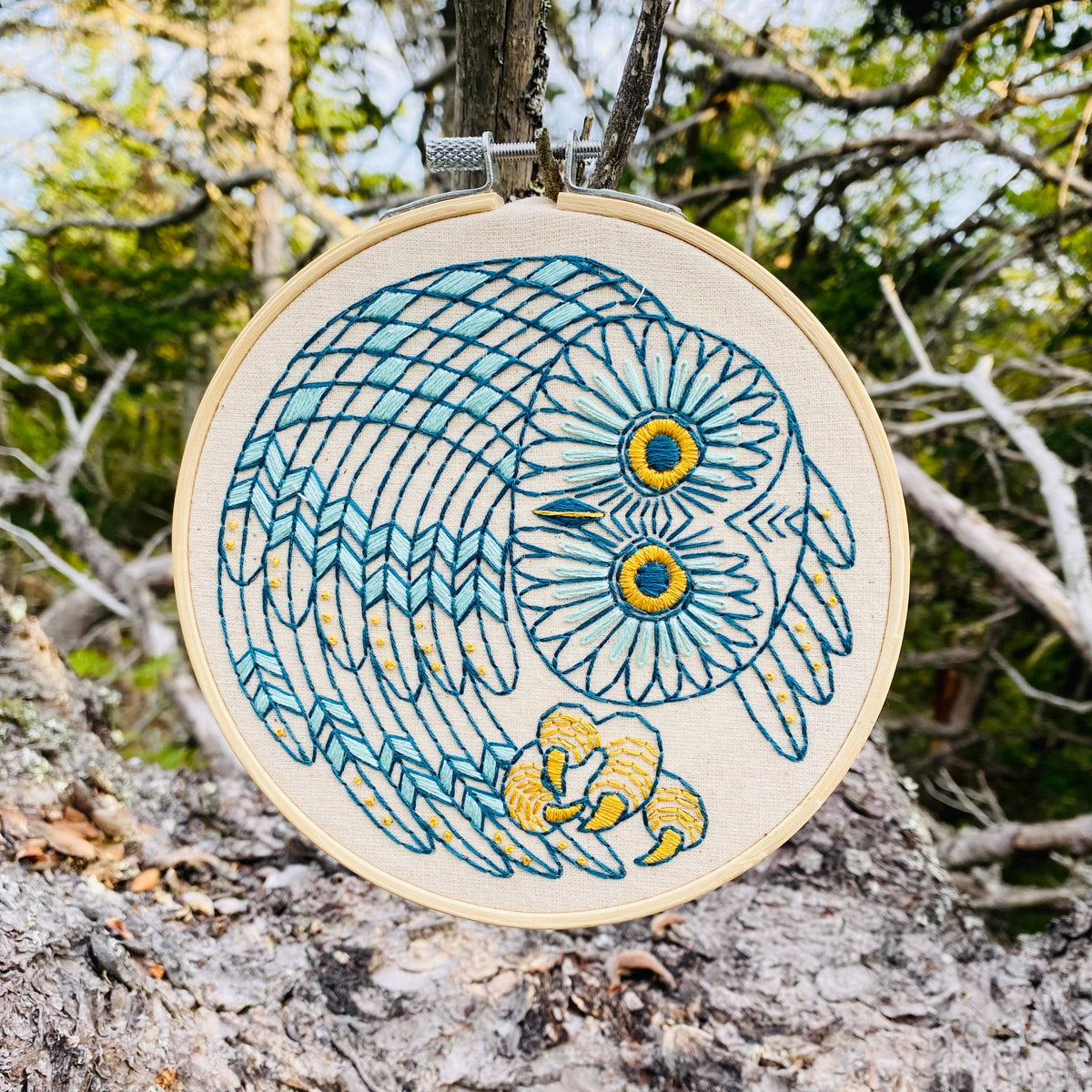 Saw-Whet Owl DIY Embroidery Kit
