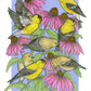 A Charm of Finches Art Print