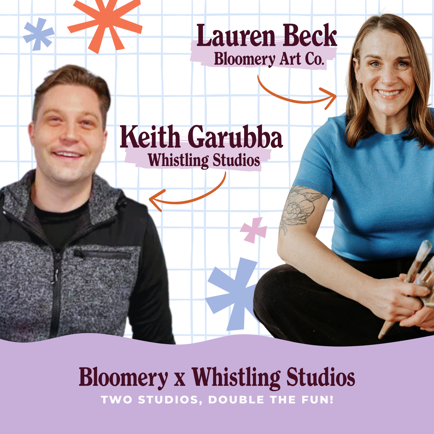 Holiday Paper Marbling & Lettering: Bloomery x Whistling Studios