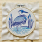 Blue Heron DIY Embroidery Kit