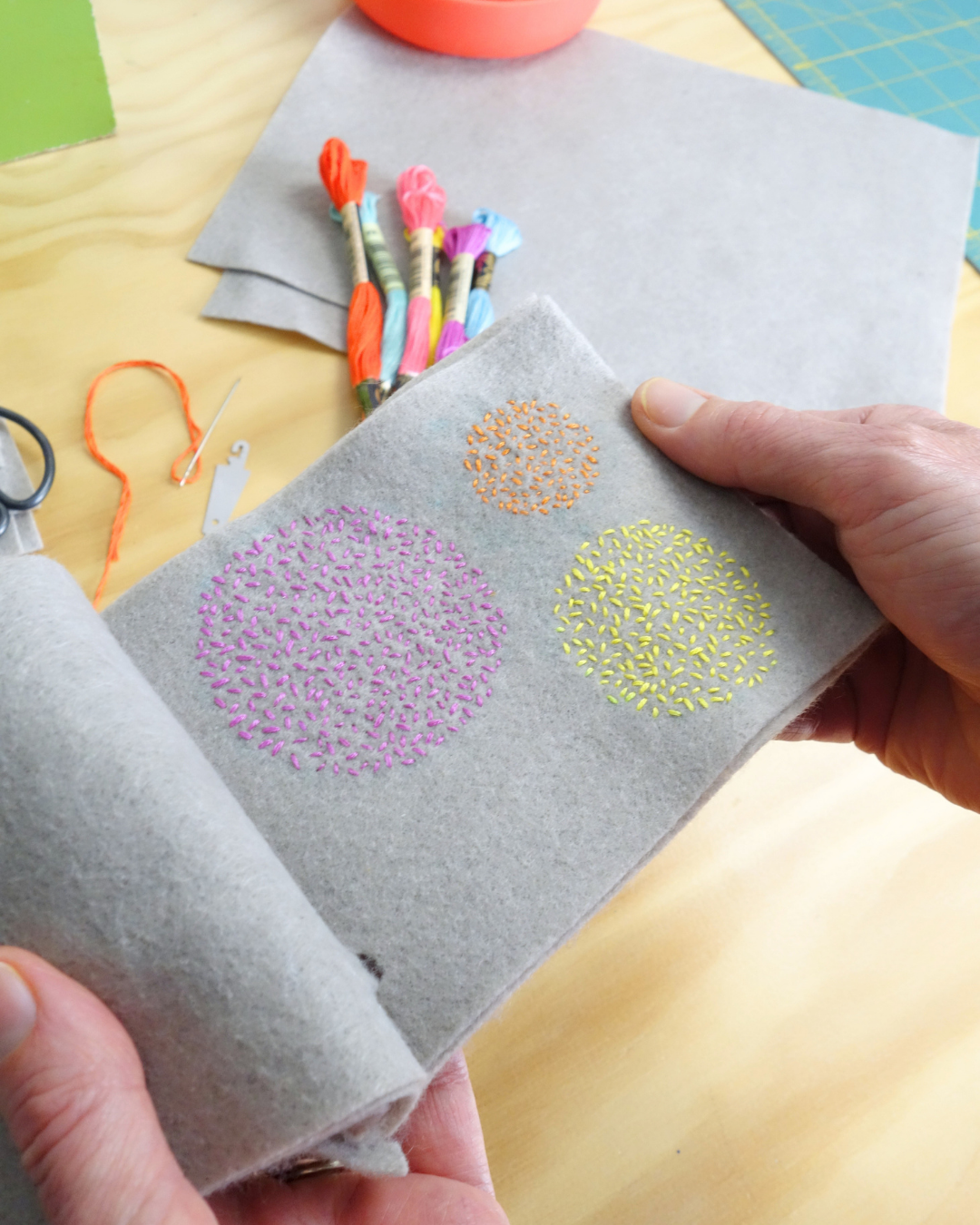 Mindful Embroidery Stitching: Welcoming Color