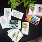 Wildflower Meadow Watercolor Painting DIY Art Kit