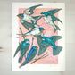 A Flight of Swallows 11x14" Art Print