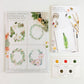 Floral Wreath Watercolor DIY Art Kit